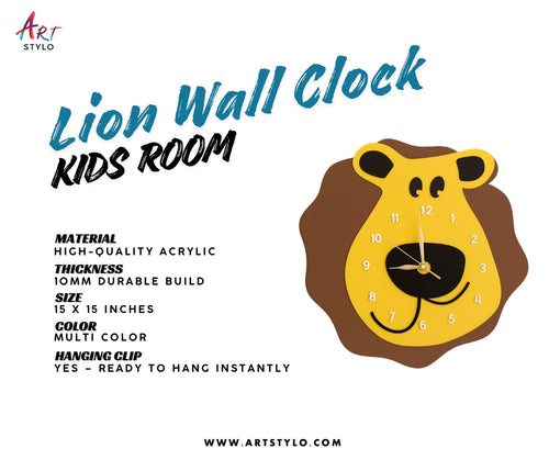 Lion Wall Clock