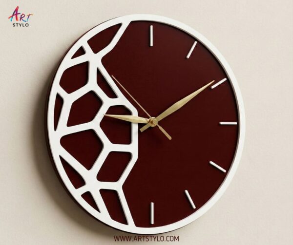 Side view of 10MM thick acrylic wall clock
